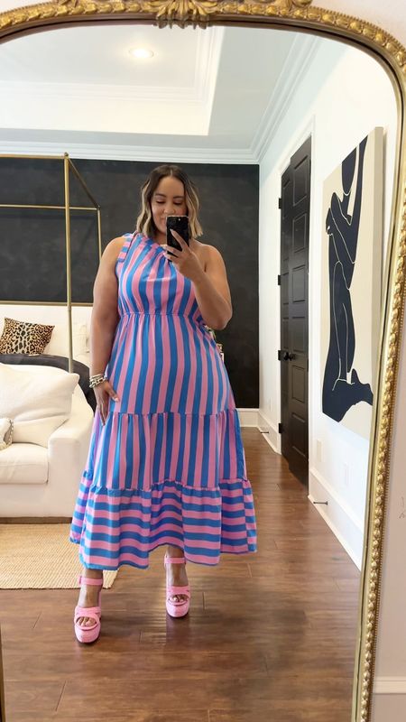 Loving this dress from Amazon!the perfect dress for vacation or any ocassion this summer!  I’m wearing a size xxl and I’m normally a 18/20

#LTKplussize #LTKVideo #LTKfindsunder50