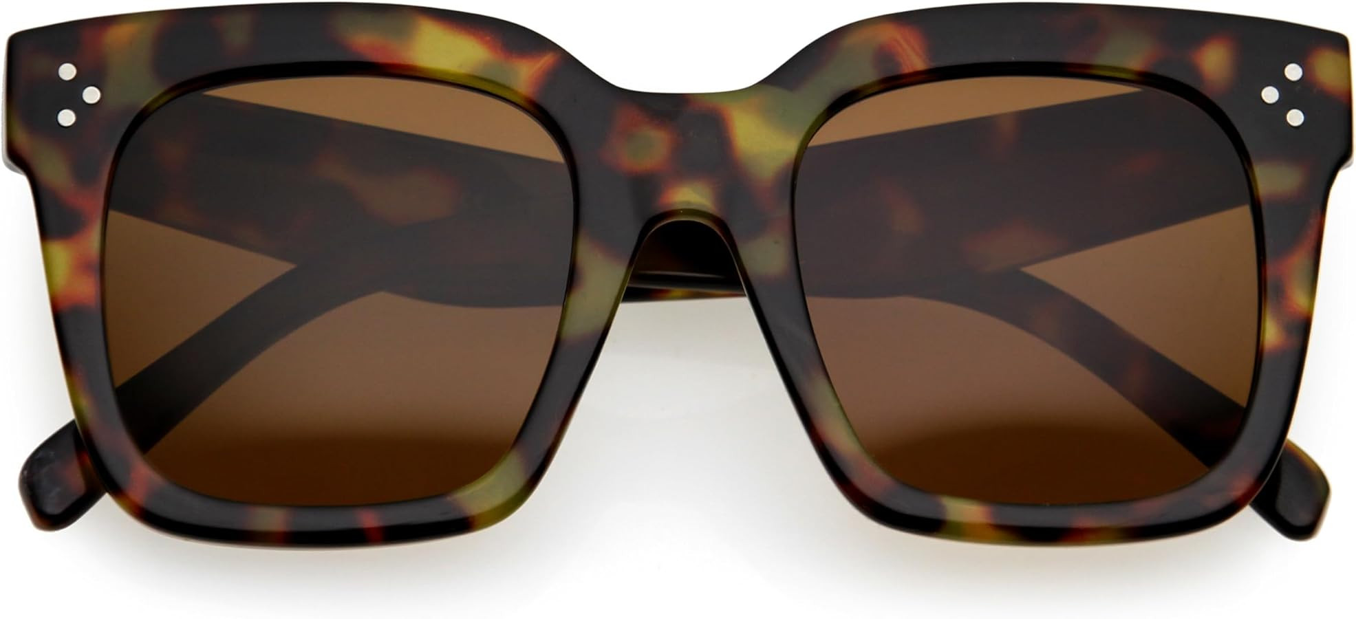 zeroUV Polarized Women Sunglasses, Square UV400 Protection Sun Glasses, Boho Large Vintage Lens, ... | Amazon (US)