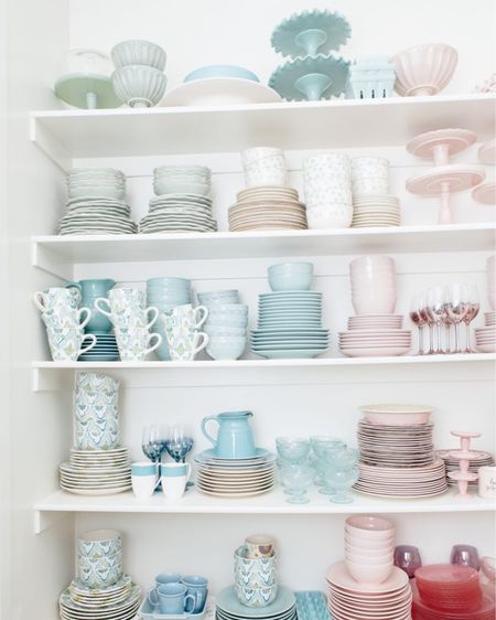 Just a small corner of my dish collection in my pantry!

#LTKfamily #LTKparties #LTKhome