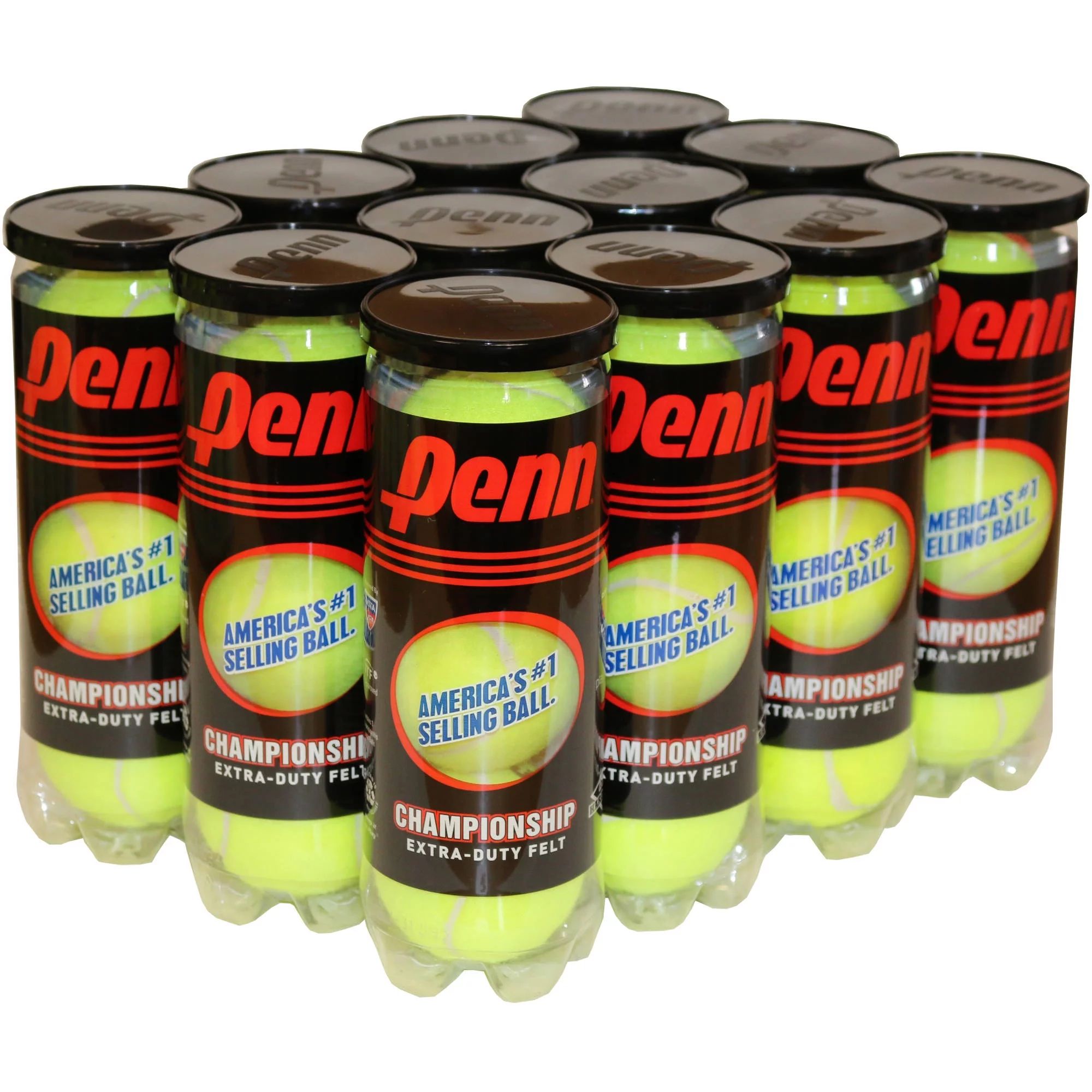 Penn Championship Extra Duty Tennis Balls (12 cans, 36 balls) | Walmart (US)