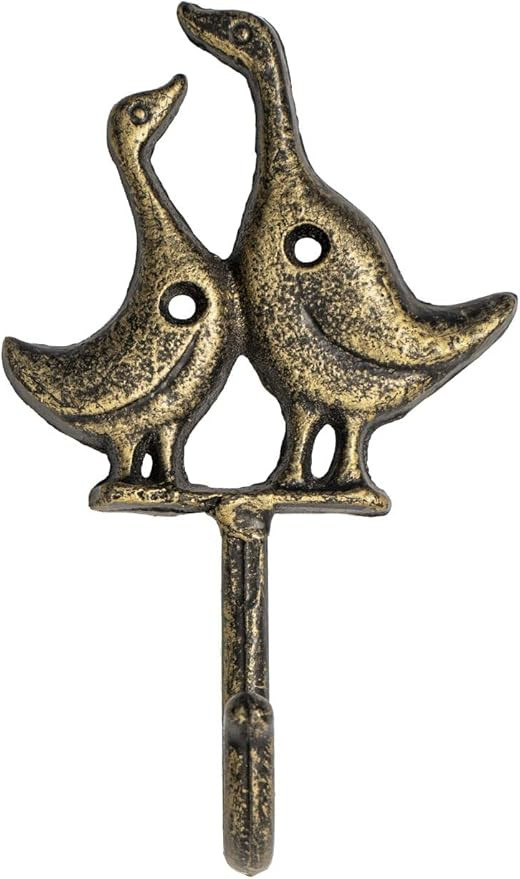 FantasHome Wall Mounted Cast Iron Home Décor Single Hook (Ducks) | Amazon (US)