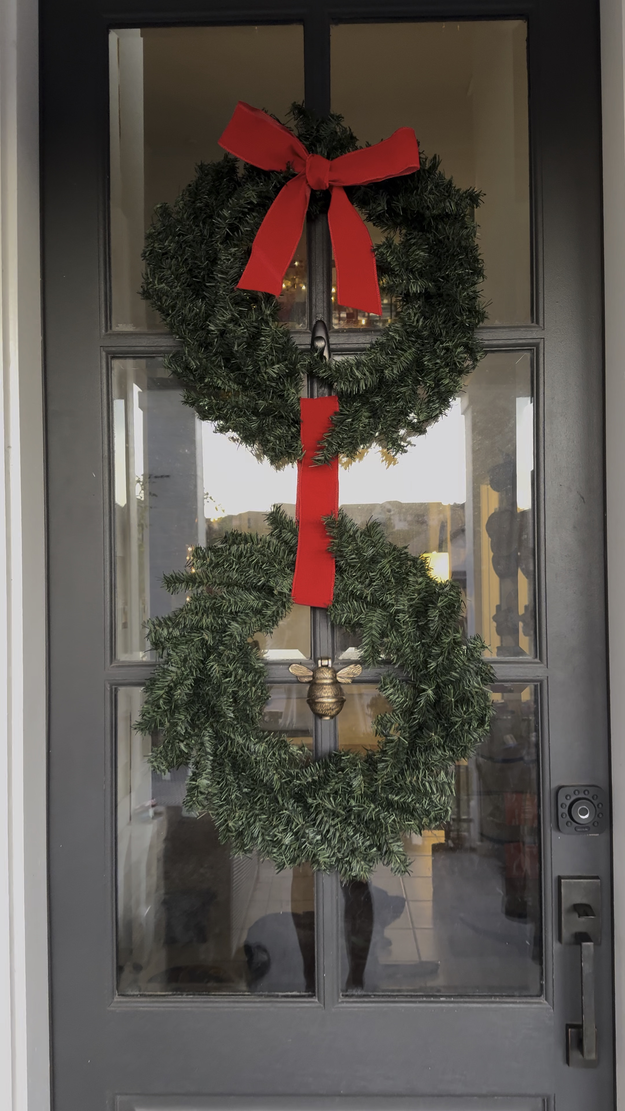 DIY double wreath w/ribbonn

#LTKSeasonal #LTKHome #LTKHoliday