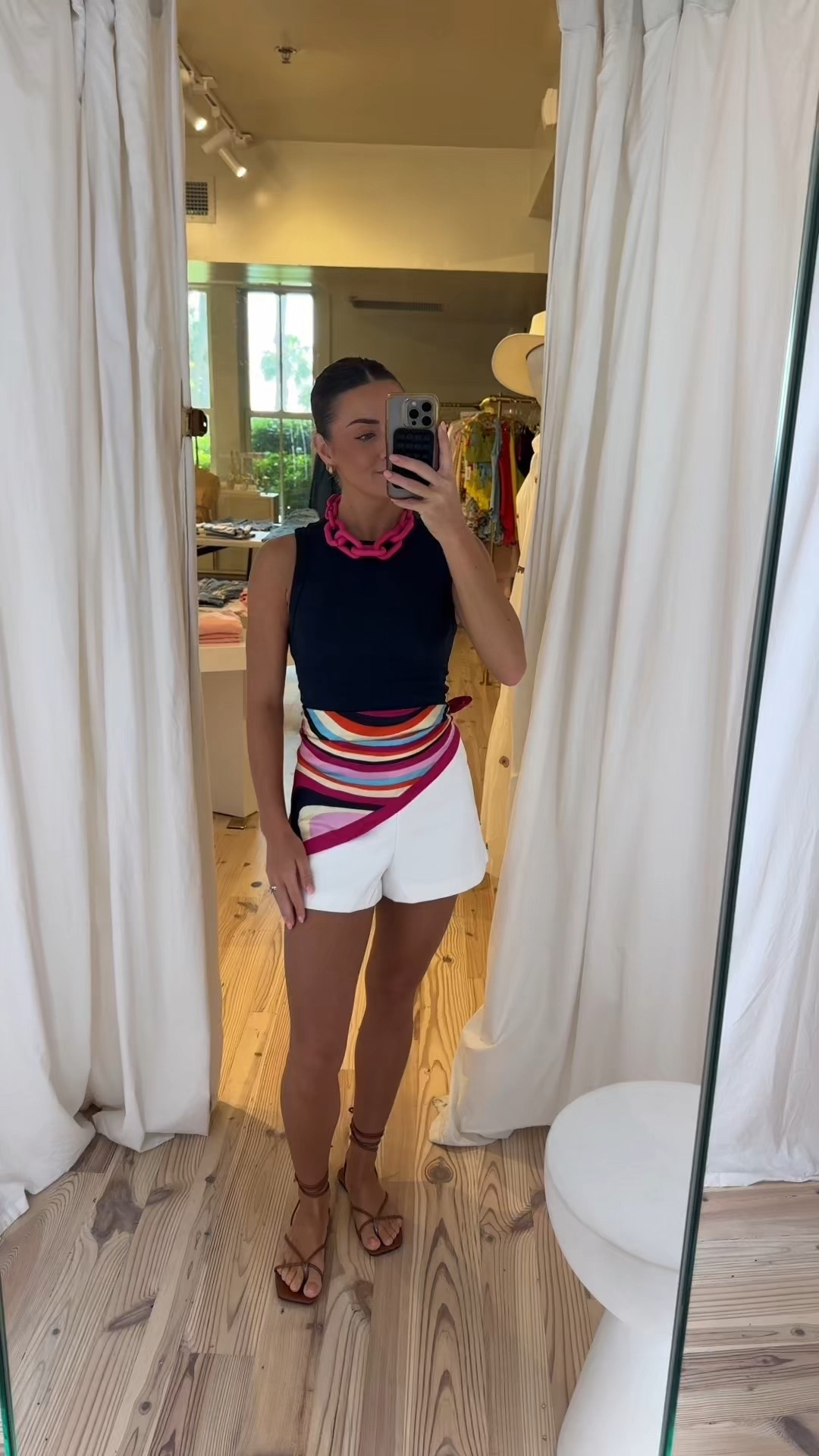 Shorts are Zara! Necklace is Tjmaxx so I can’t link either  