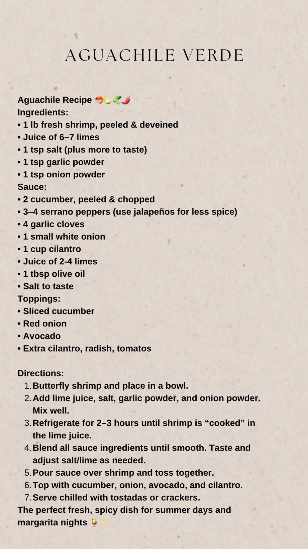 🦐🥒🍋‍🟩🍹🌶️✨

#LTKfoodie #LTKmomlife