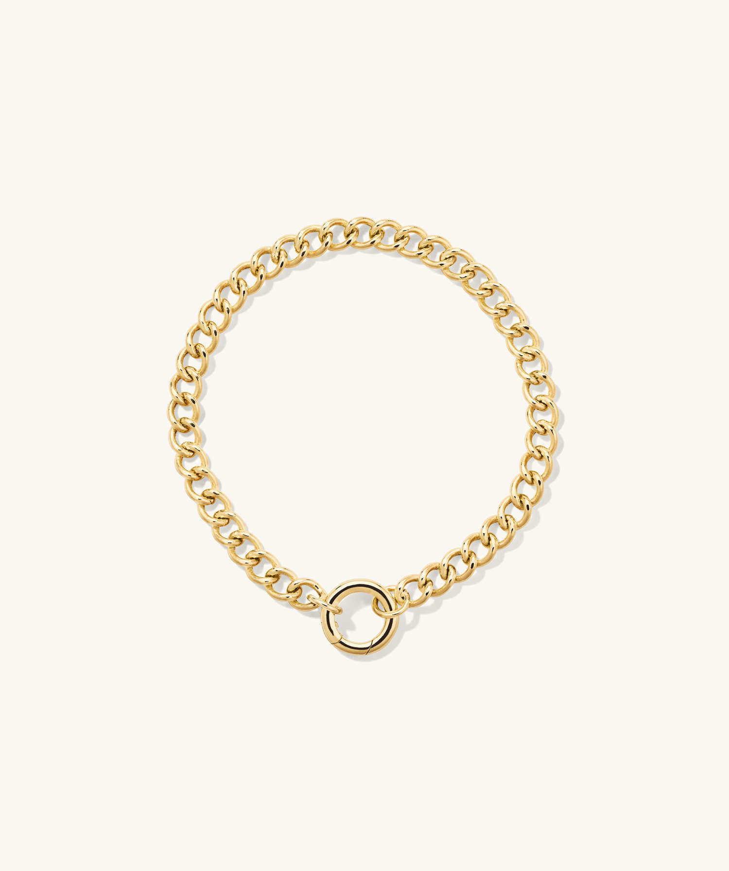 Curb Chain Charm Bracelet | Mejuri Fine Crew