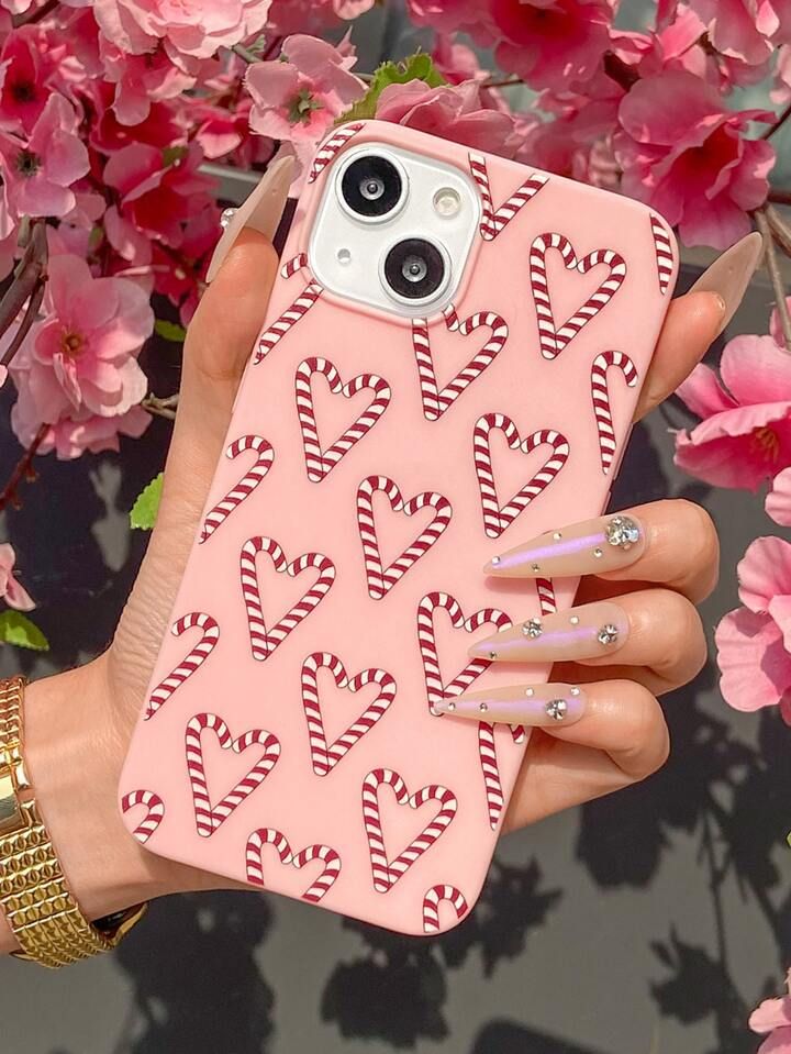 Christmas Candy Print Phone Case | SHEIN