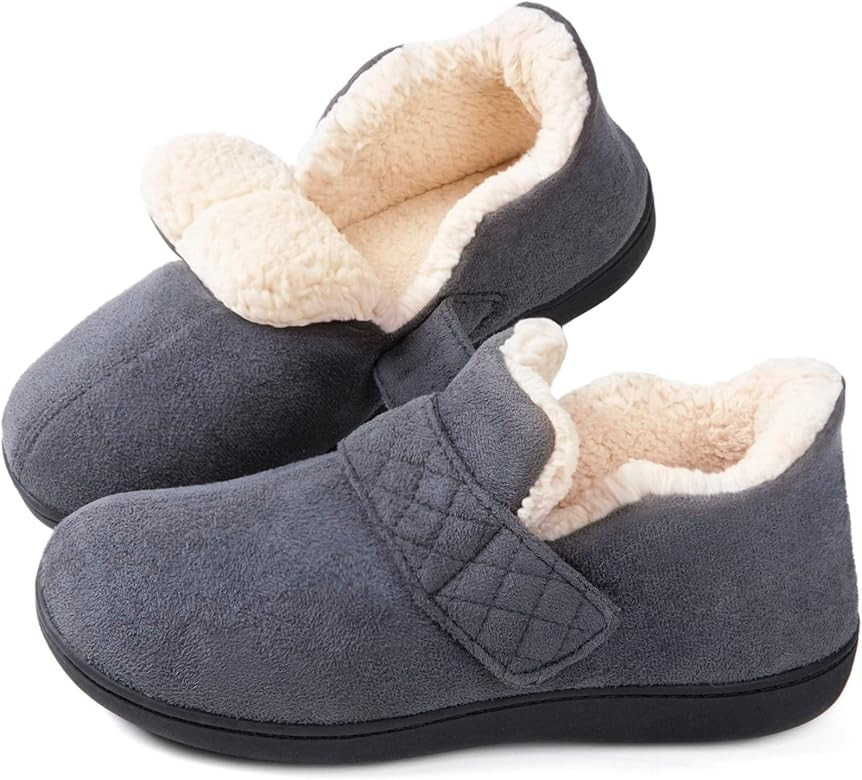 Zizor Womens Slipper Adjustable, Velcro House Shoes for Diabetic, Memory Foam, Indoor Outdoor, La... | Amazon (US)