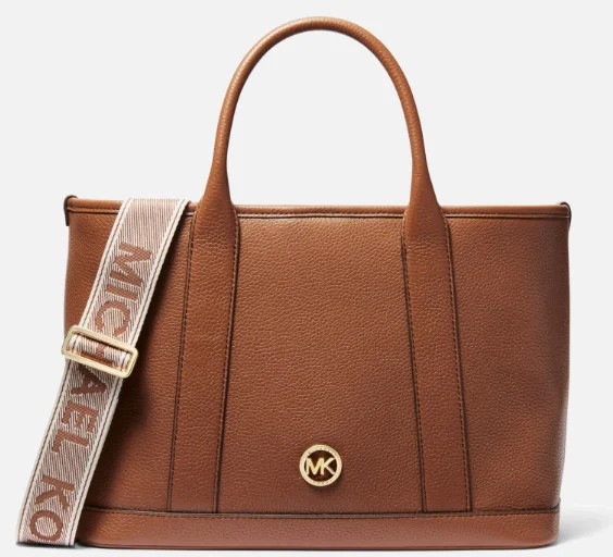 Michael Kors Luisa Brown Medium Leather Bag - Walmart.com | Walmart (US)