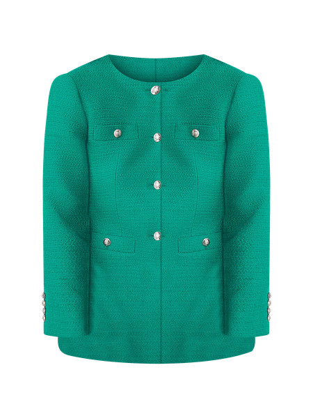 Tweed Split Hem Jacket | Ann Taylor