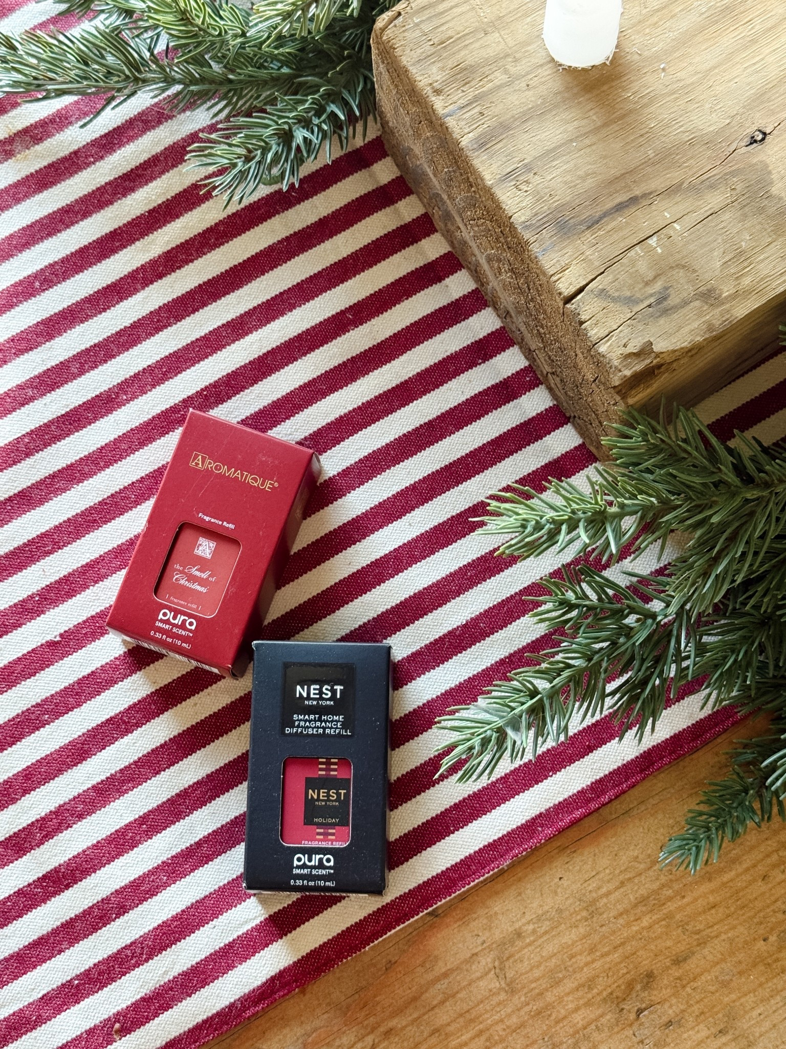 Holiday scents loading ✨
I’m switching out my Pura fragrances for the coziest winter combo Nest Holiday + Aromatique Smell of Christmas.
Trust me, it smells like Christmas morning in here 🎁
#pura #holidayhome #ltkhome #smarthomefragrance


#LTKHoliday #LTKHome