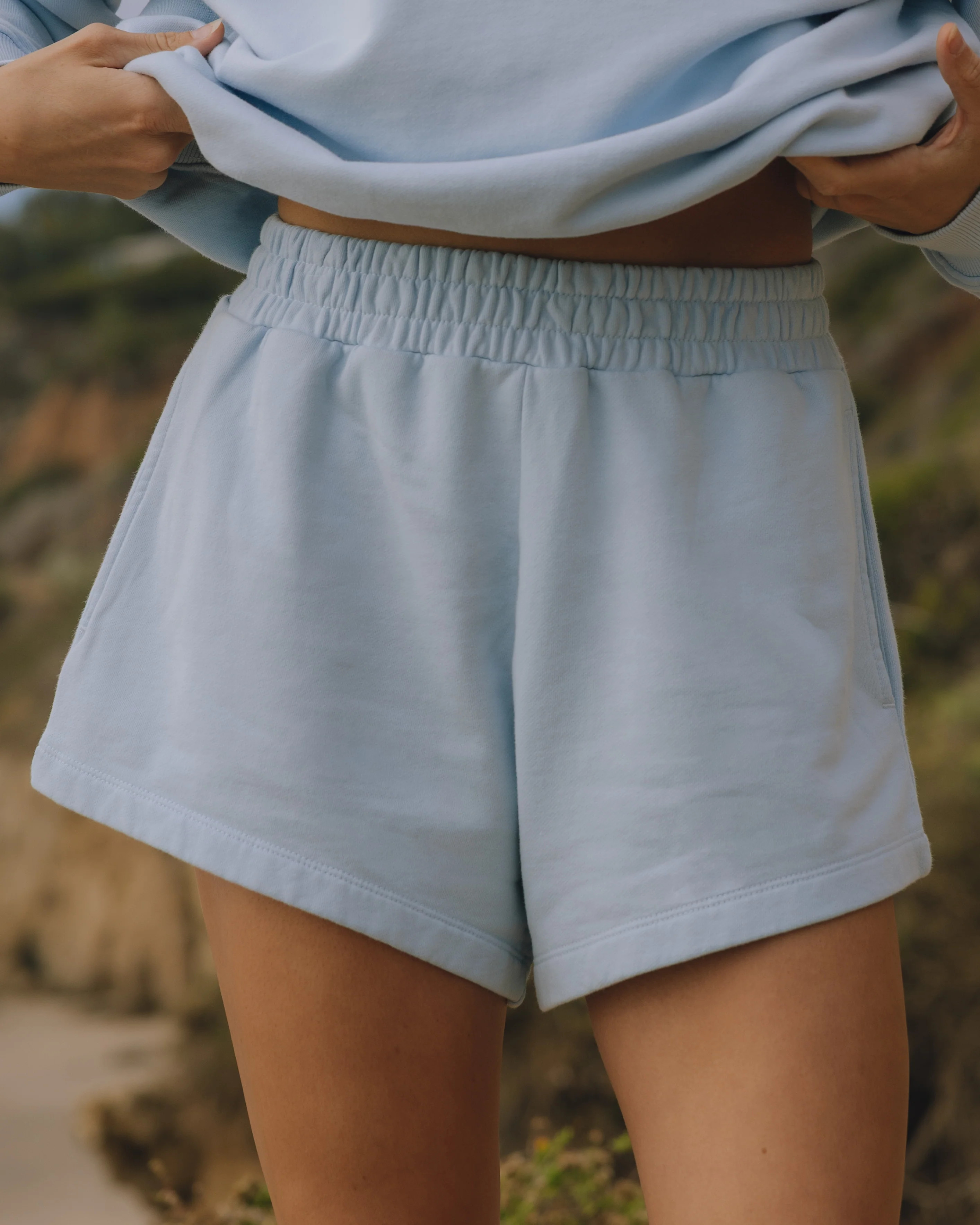 Super Shorts - Powder with Monochrome Patch | Daily Drills LLC