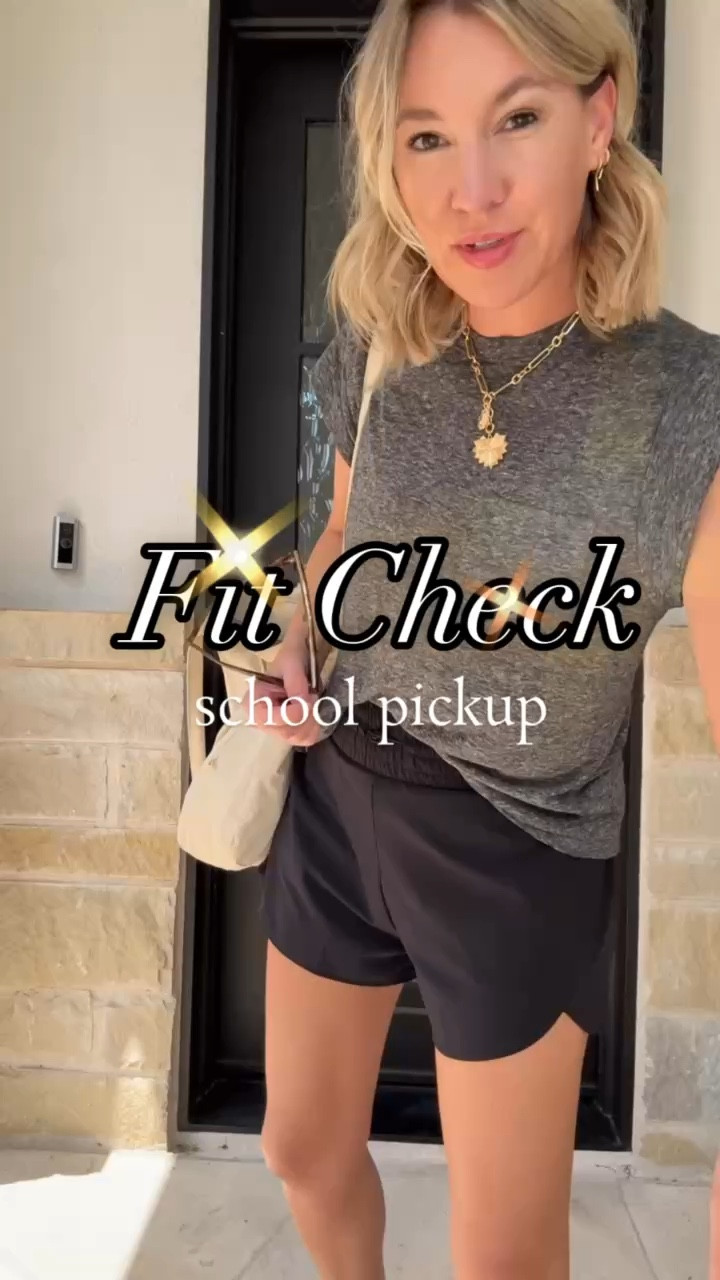 Easy fit check for school pickup! 

#LTKActive #LTKmomlife #LTKootd