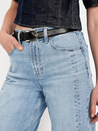 High-Waisted Barrel Ankle Jeans | Old Navy (US)