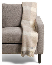 Made In Italy Pure Wool Checkered Plaid Throw | Home | Marshalls | Marshalls