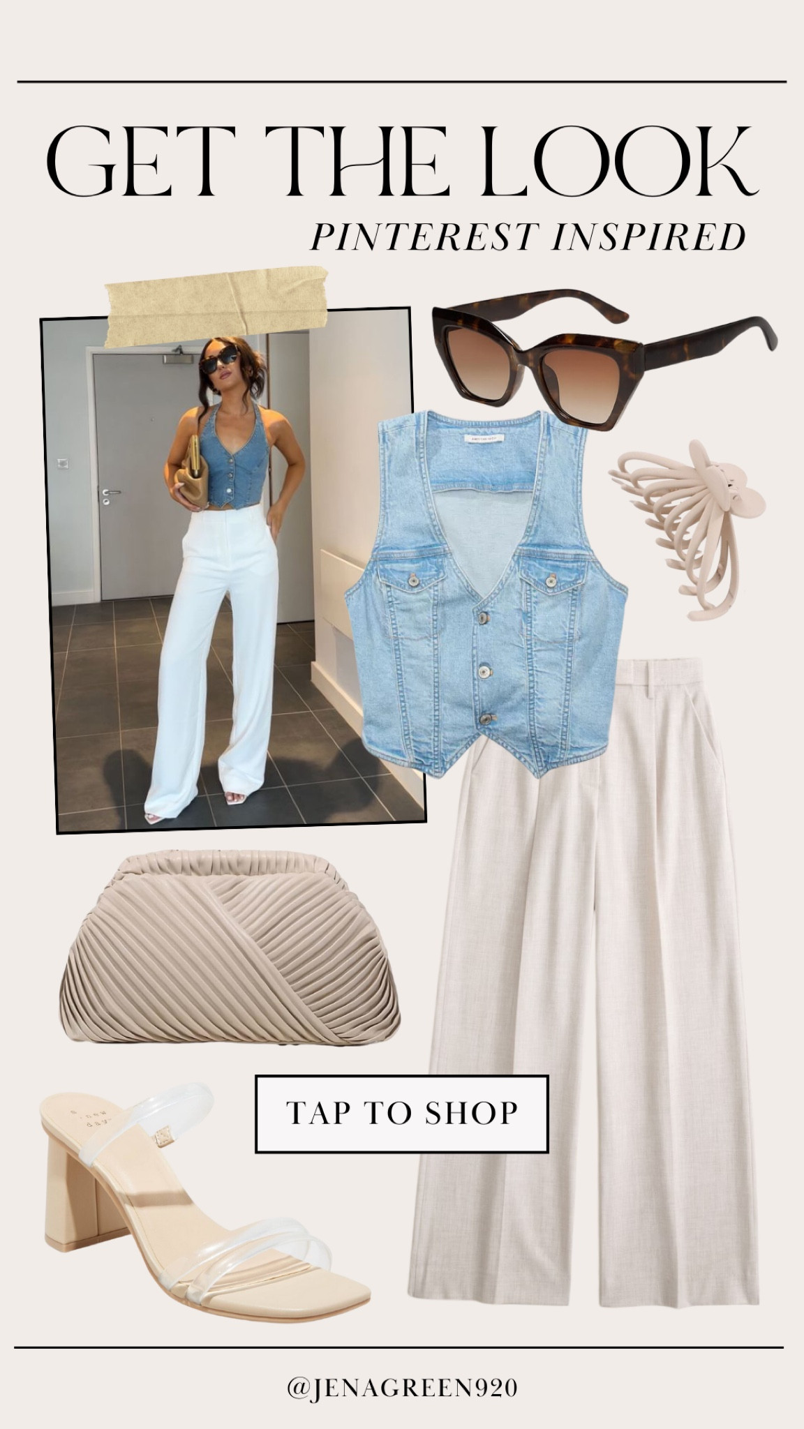 Get the Look | Pinterest Outfit Idea | Denim Vest | Trending Fashion 

#LTKfindsunder50 #LTKstyletip #LTKfindsunder100