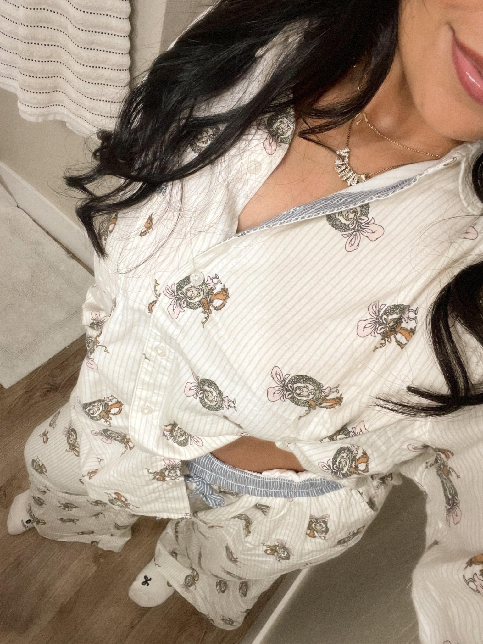 gifted the coziest christmas pjs 🎄 
wearing a medium top & medium/short bottoms! will be my go-to for pjs from now on

#aerie #pjs #christmas #cindylouwho #thegrinch

#LTKFindsUnder50 #LTKHoliday #LTKSeasonal