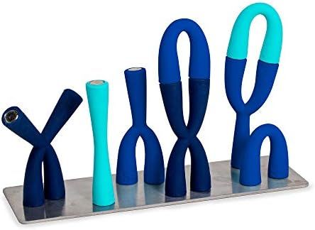 Speks Fleks Magnetic Silicone 8-Piece Building Set - Blue - Fun Desk Toy for Adults | Amazon (US)