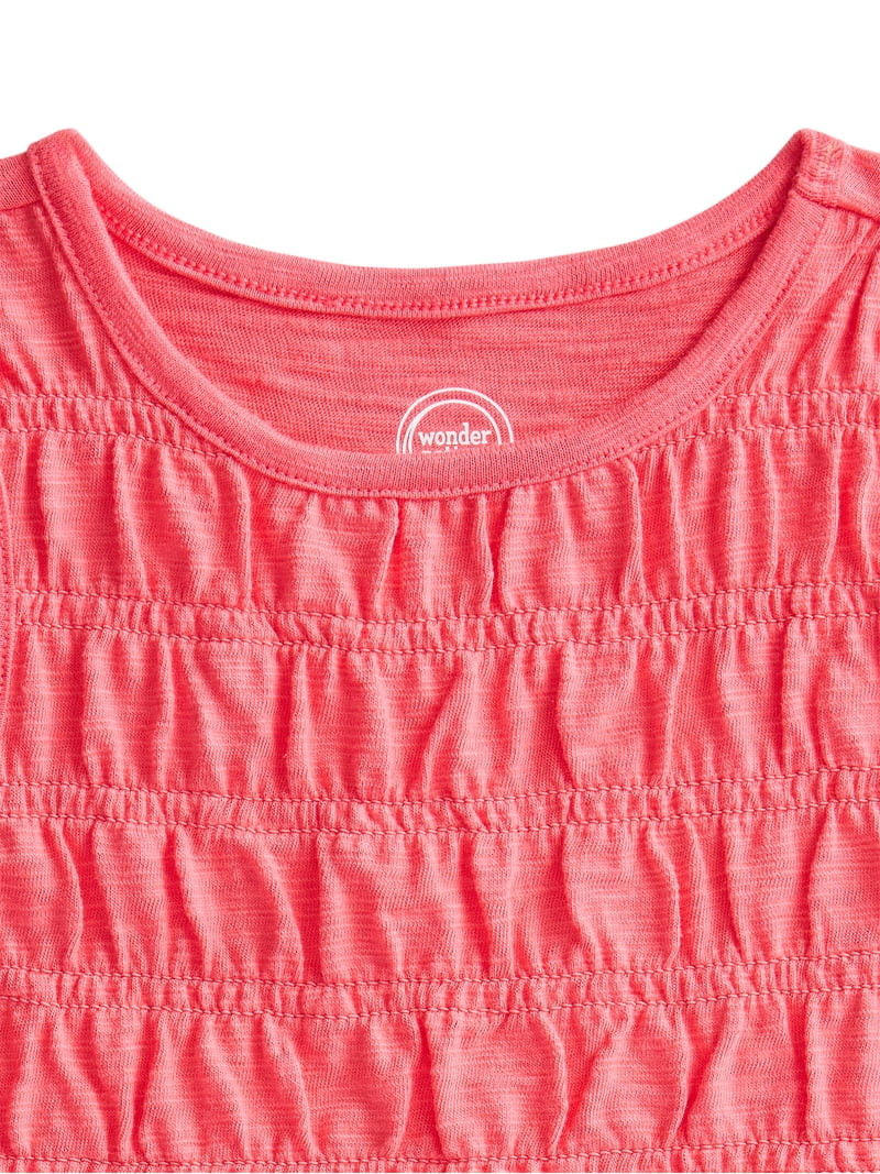 Wonder Nation Girls Flounce Top, Sizes 4-18 - Walmart.com | Walmart (US)