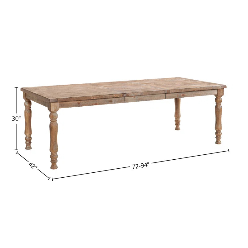 Highland 42 x 72-94" Dining Table with 4 Legs, Sandwash | Wayfair North America