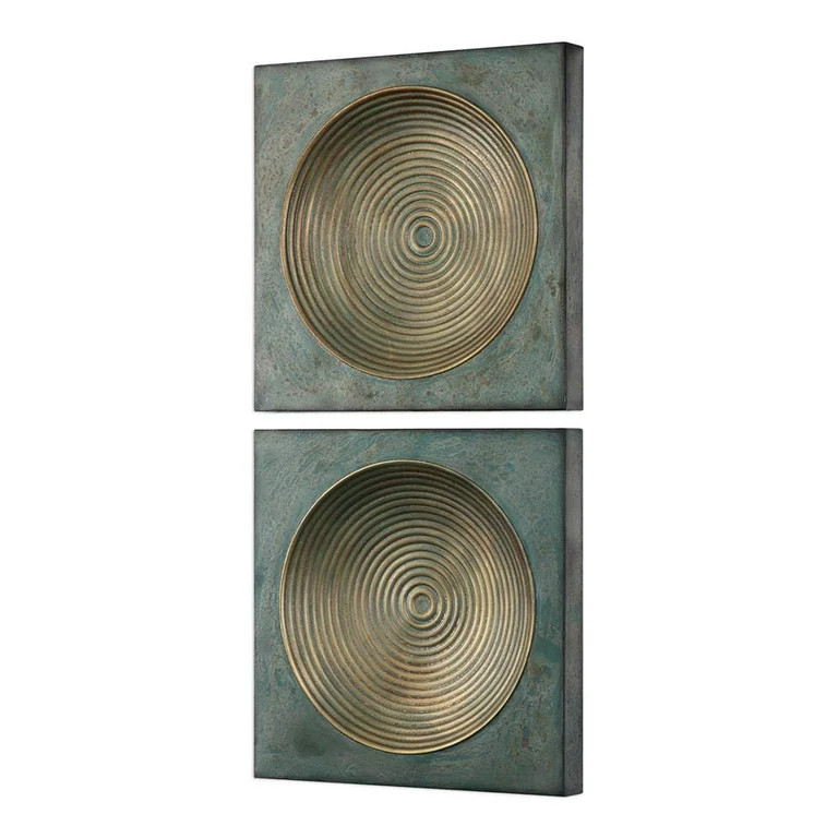 04106-Uttermost-Sybil - 20 inch Square Wall Art (Set of 2) - 20 inches wide by 2.38 inches deep -... | Walmart (US)