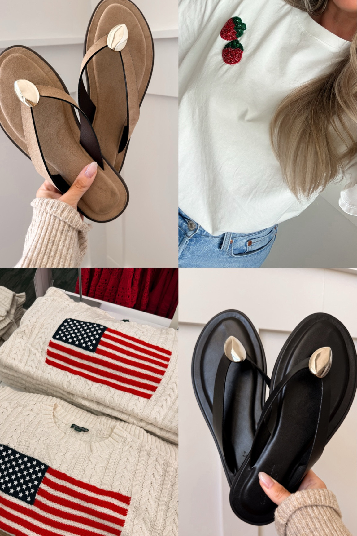 New Target finds! Currently trending sandals and the cutest American flag. Sweater-i sized up for an oversized fit! 

Sandals TTS 

Target fashion, American flag sweater, suede sandals, leather sandals, strawberry embellished tee shirt 

#LTKgrwm #LTKdayinmylife #LTKootd