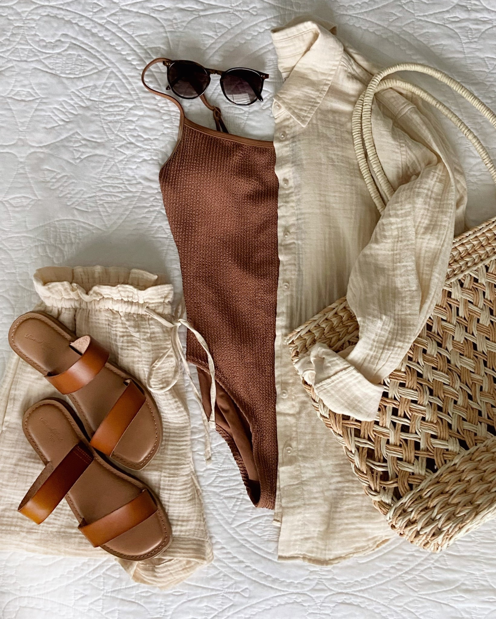 #softautumn swim outfit / coverup ...#LTKSummerEdit 

#LTKStyleTip #LTKFindsUnder50
