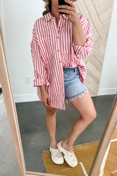 I’m loving this oversized shirt dress! So perfect for the Summer and can’t wait to style it different ways! ☀️ 

#freepeople #freepeoplestyle #gucci

#LTKFindsUnder100 #LTKStyleTip #LTKShoeCrush