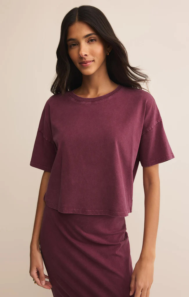 Sway Cotton Jersey Cropped Tee | Z Supply