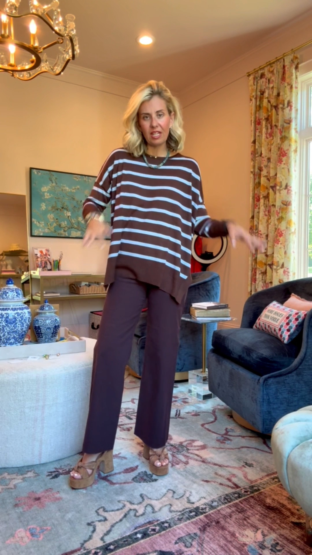 Mersea tops and sweaters are universally flattering on everyone. They make great gifts as well!

Sweater - one size 
Pants - 26P
Heels - 8 tts 

CODES:
*Mersea - Catherine15 
Allie +Bess - Catherine20