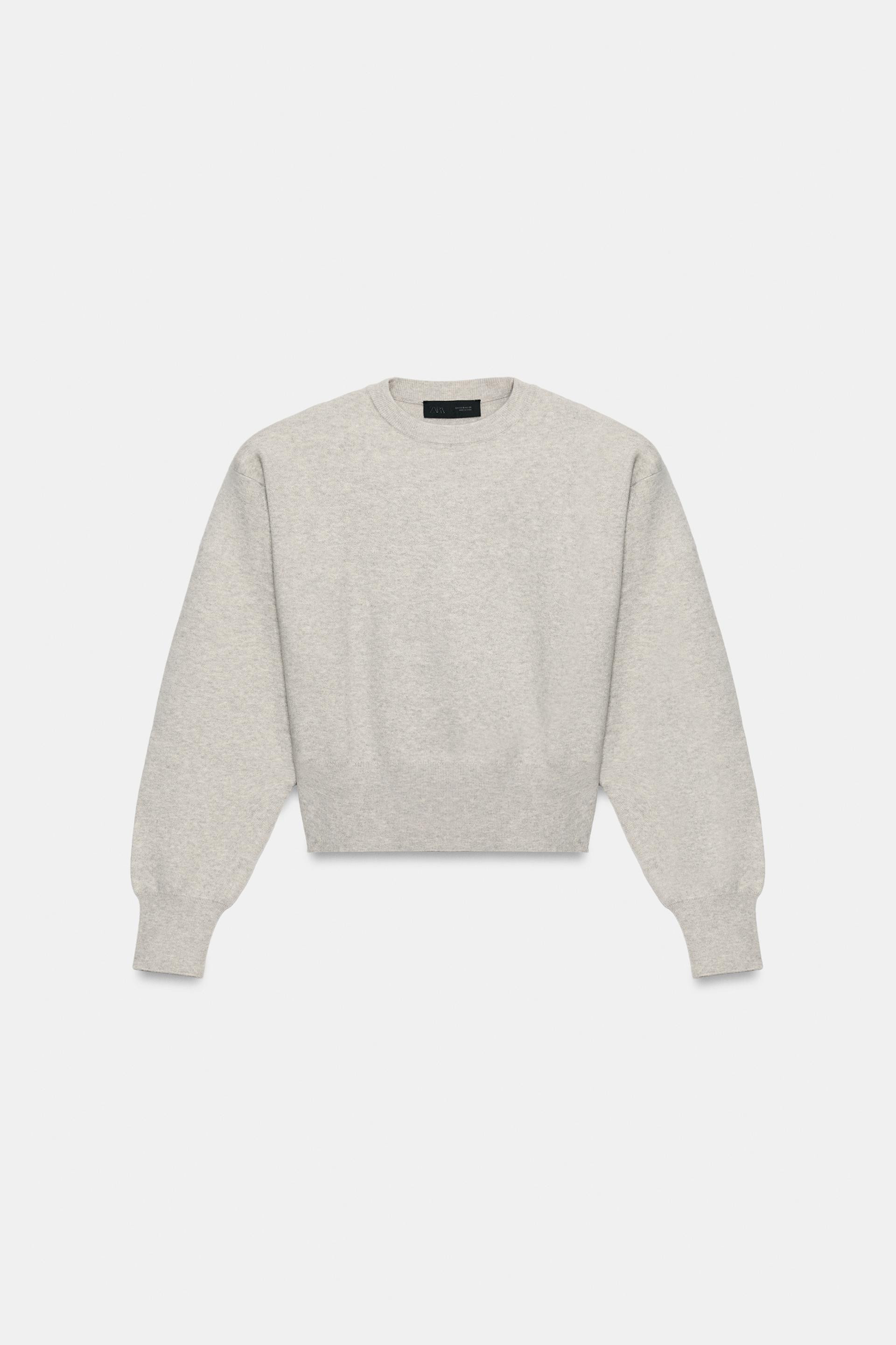 Zara - Knit Cardigan With Scarf In Khaki - L - Woman | Zara UK