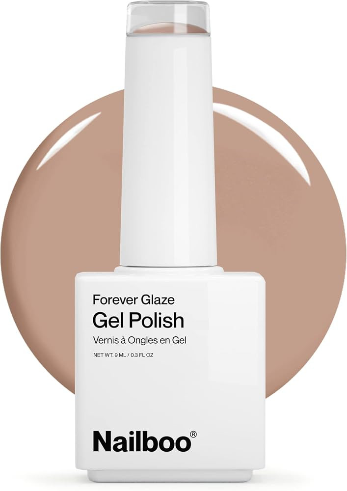 Nailboo PREMIER Forever Glaze Gel Nail Polish, (Beige) Chestnut Chills LED Nail Lamp Gel Polish, ... | Amazon (US)