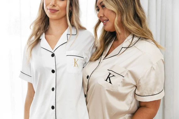 Personalised Pyjamas  Wedding Pjs Bridesmaid Gift - Etsy | Etsy (US)