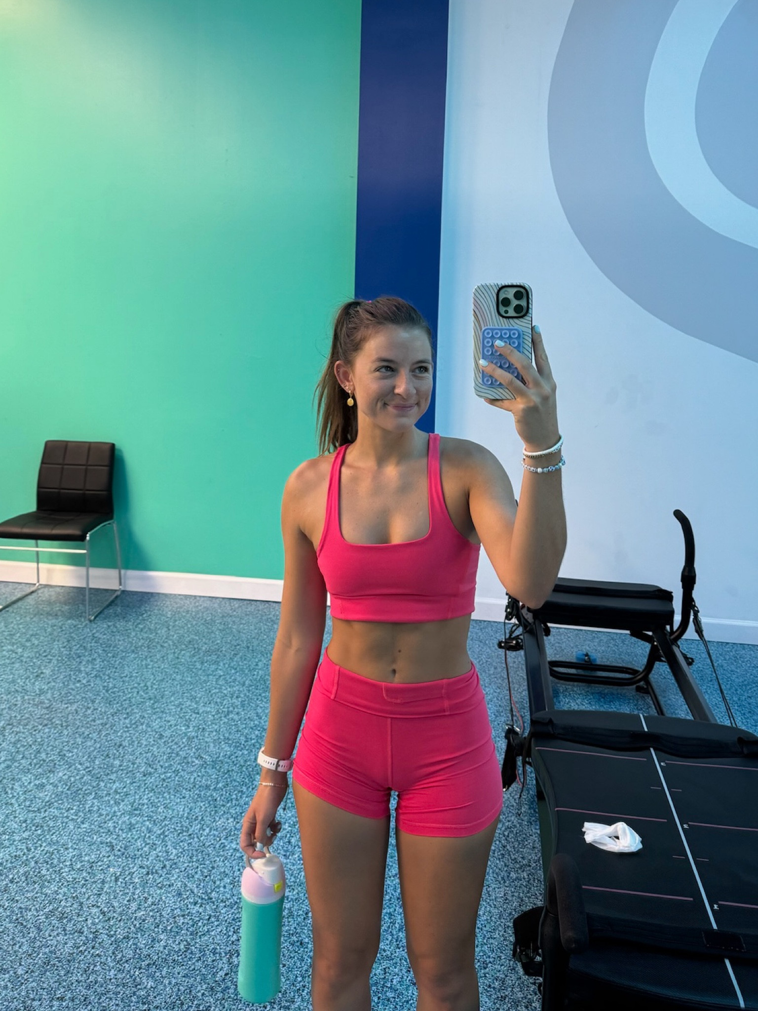 Pilates outfit this morning:) wearing a size small but could’ve done an XS! 

workout set, gym outfit, athletic shorts, sports bra

#LTKFindsUnder50 #LTKFitness #LTKActive