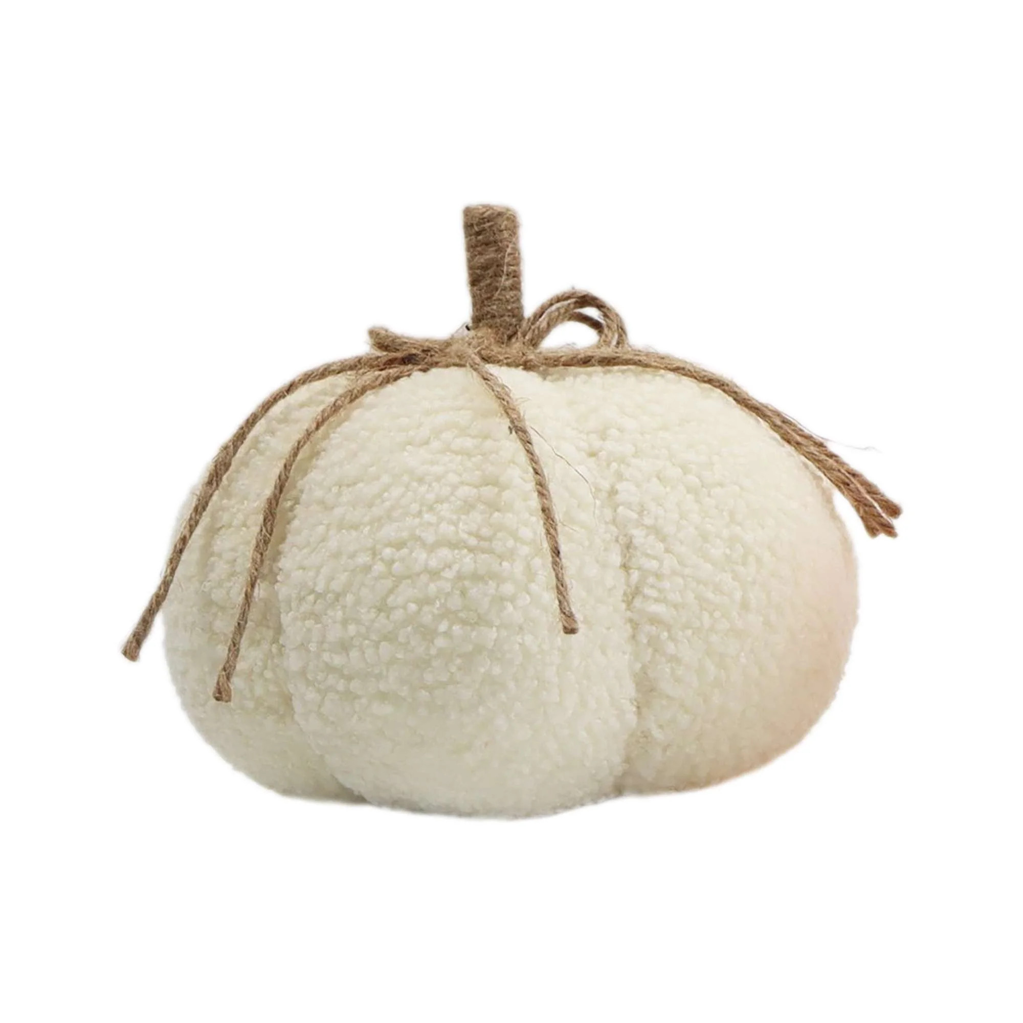 Way To Celebrate Sherpa Pumpkin Decoration, Diameter 7 inch, Cream colour, 7 inch Sherpa Cream Pu... | Walmart (CA)