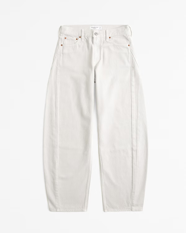 Mid Rise Barrel Jean | Abercrombie & Fitch (UK)