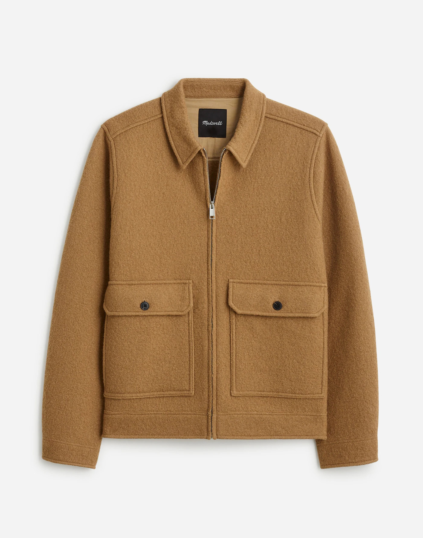 Boiled Wool Zip-Front Jacket | Madewell