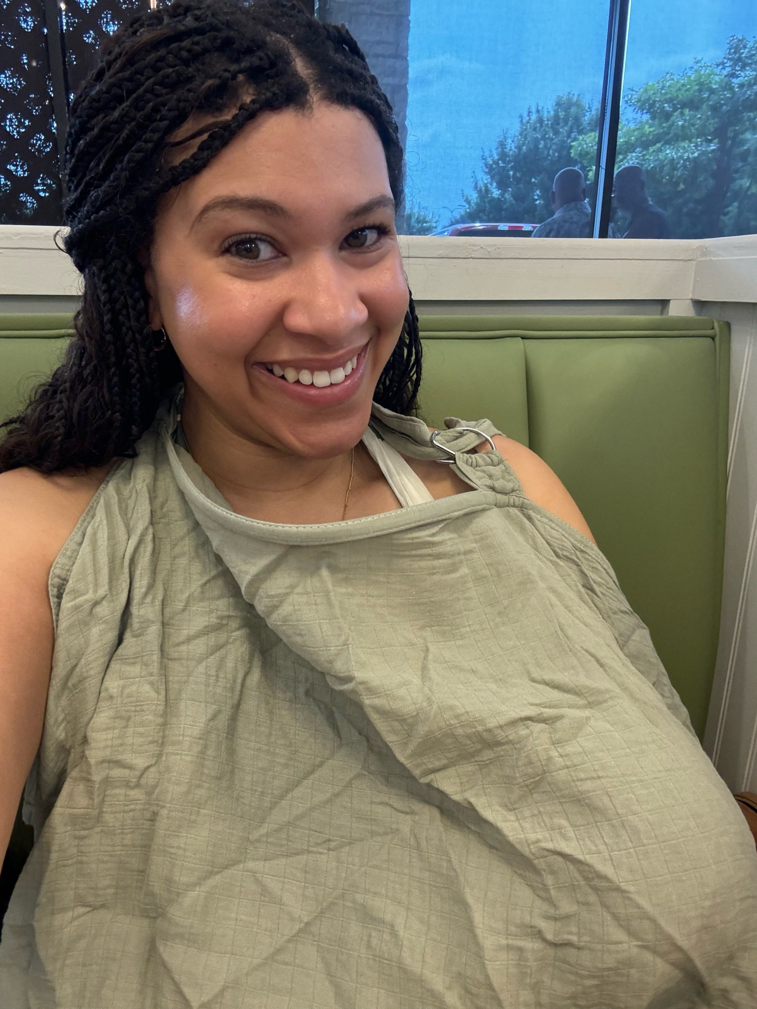 First time breastfeeding in public with my coverup. It was so easy  

#LTKBaby #LTKKids #LTKFamily