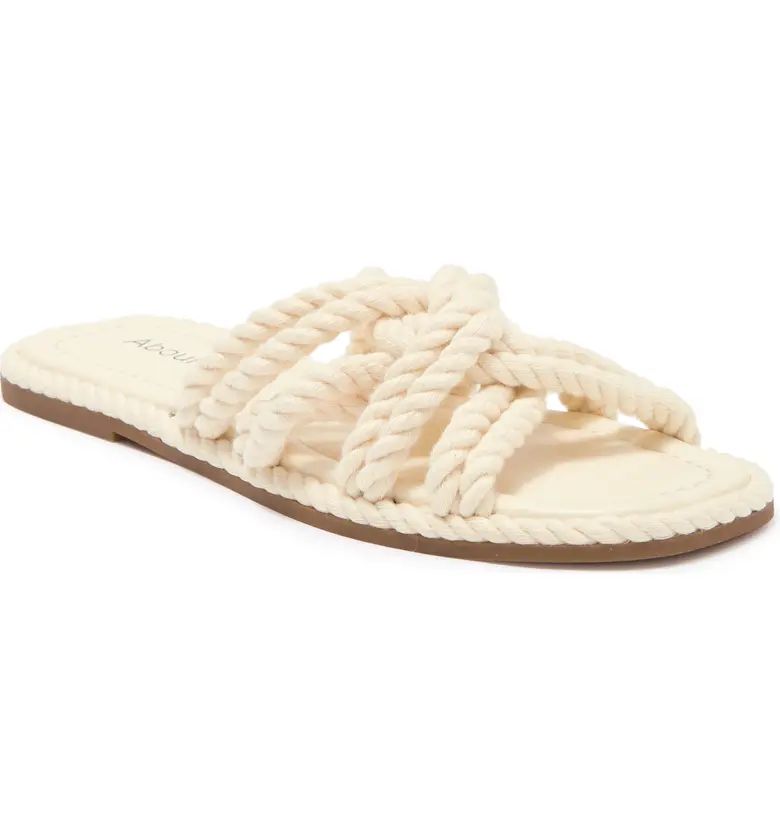 Abound Sandi Rope Twist Flat Sandal | Nordstromrack | Nordstrom Rack