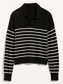 Striped Cozy Collared Sweater for Women | Old Navy (US)