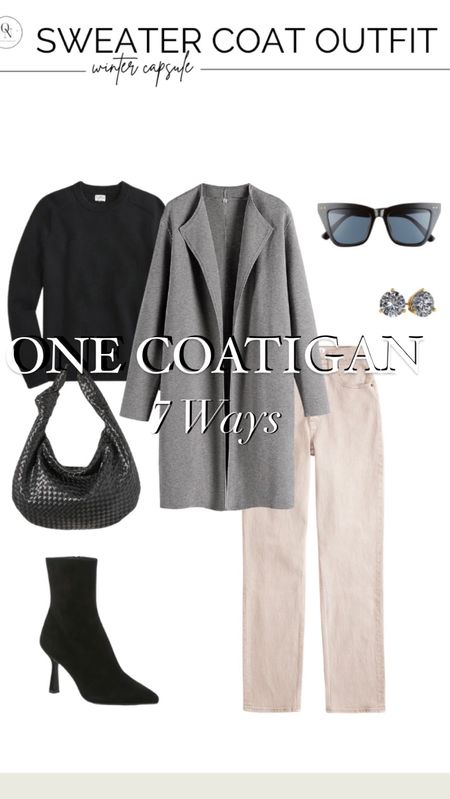 One Sweater, 7 ways // winter capsule wardrobe // winter outfit ideas 

#LTKSeasonal