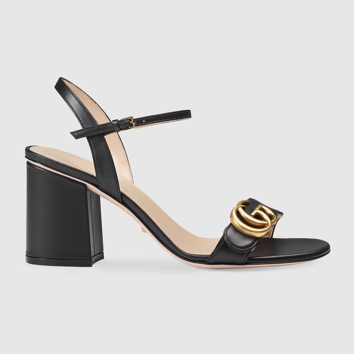 Gucci Leather mid-heel sandal | Gucci (UK)