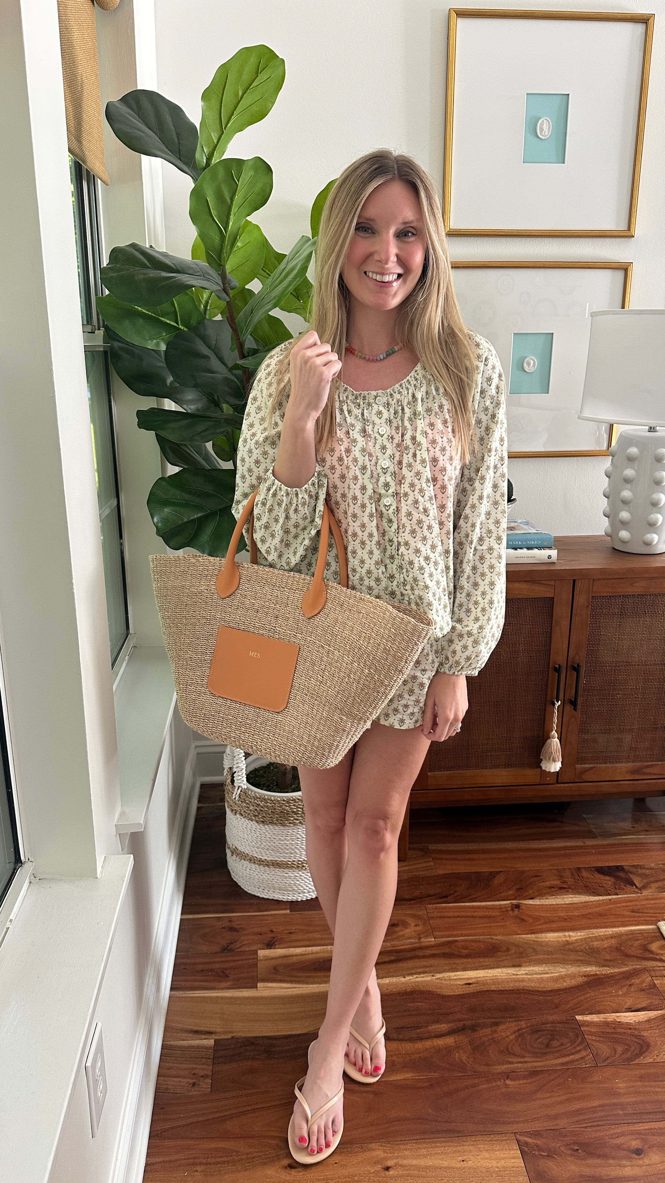 The cutest block print two piece set for under $100 paired with my favorite Straw tote bag with customizable initials from Mark and Graham 

Fewmoda / Mark & Graham / Pool outfit / beach outfit / summer style / swimsuit coverup / resort style / vacation outfit 

#LTKSummerEdit #LTKStyleTip #LTKFindsUnder100