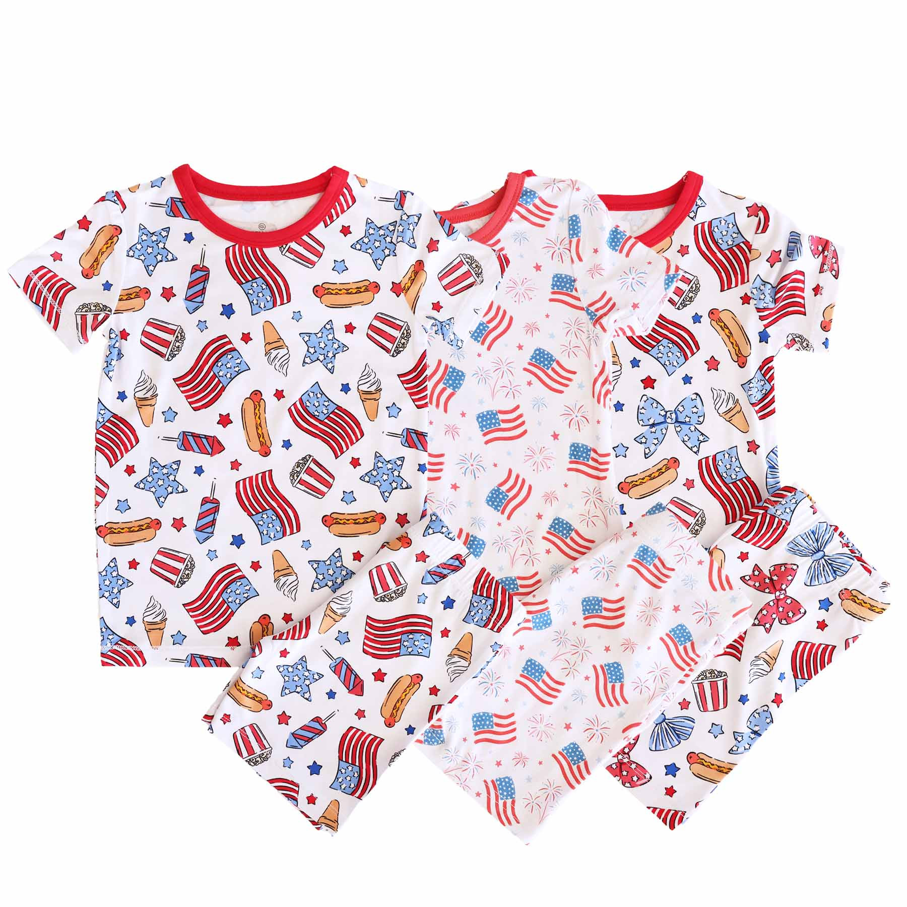 4th of July Two-Piece Short Pajama Sets | Caden Lane