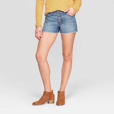 Women's High-Rise Jean Shorts - Universal Thread™ Medium Wash | Target