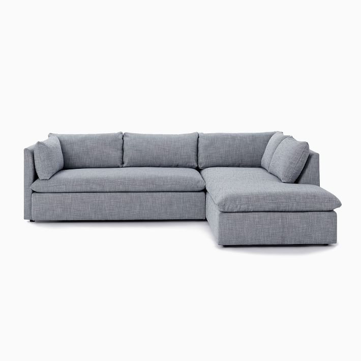 Shelter 2-Piece Bumper Chaise Sectional (105.5") | West Elm (US)