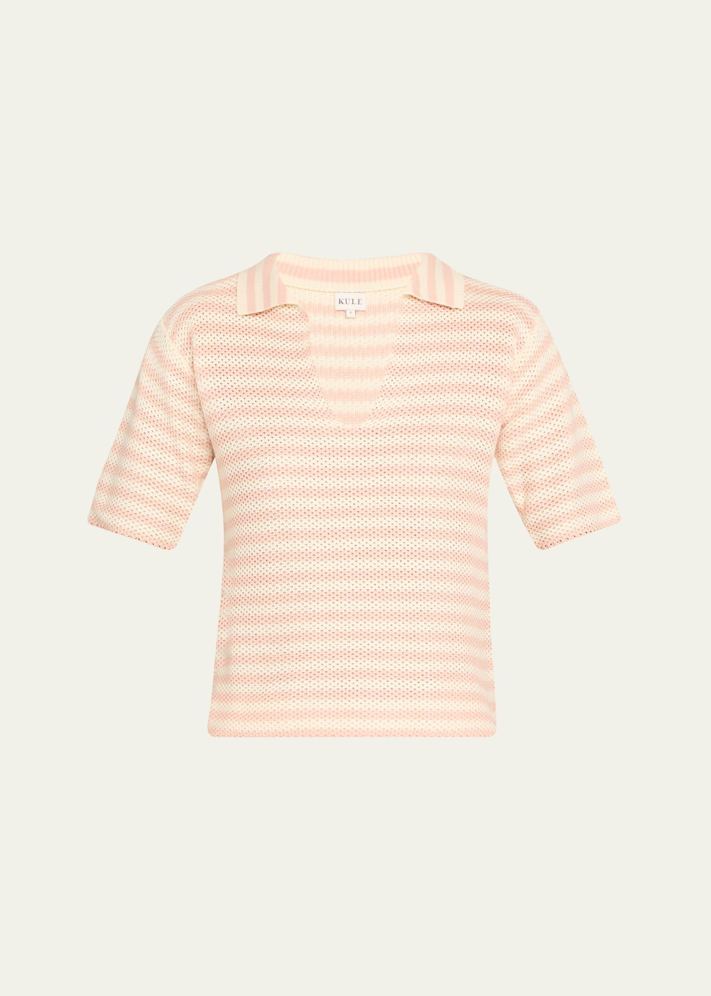 Kule The Lucie Crochet Polo Top | Bergdorf Goodman