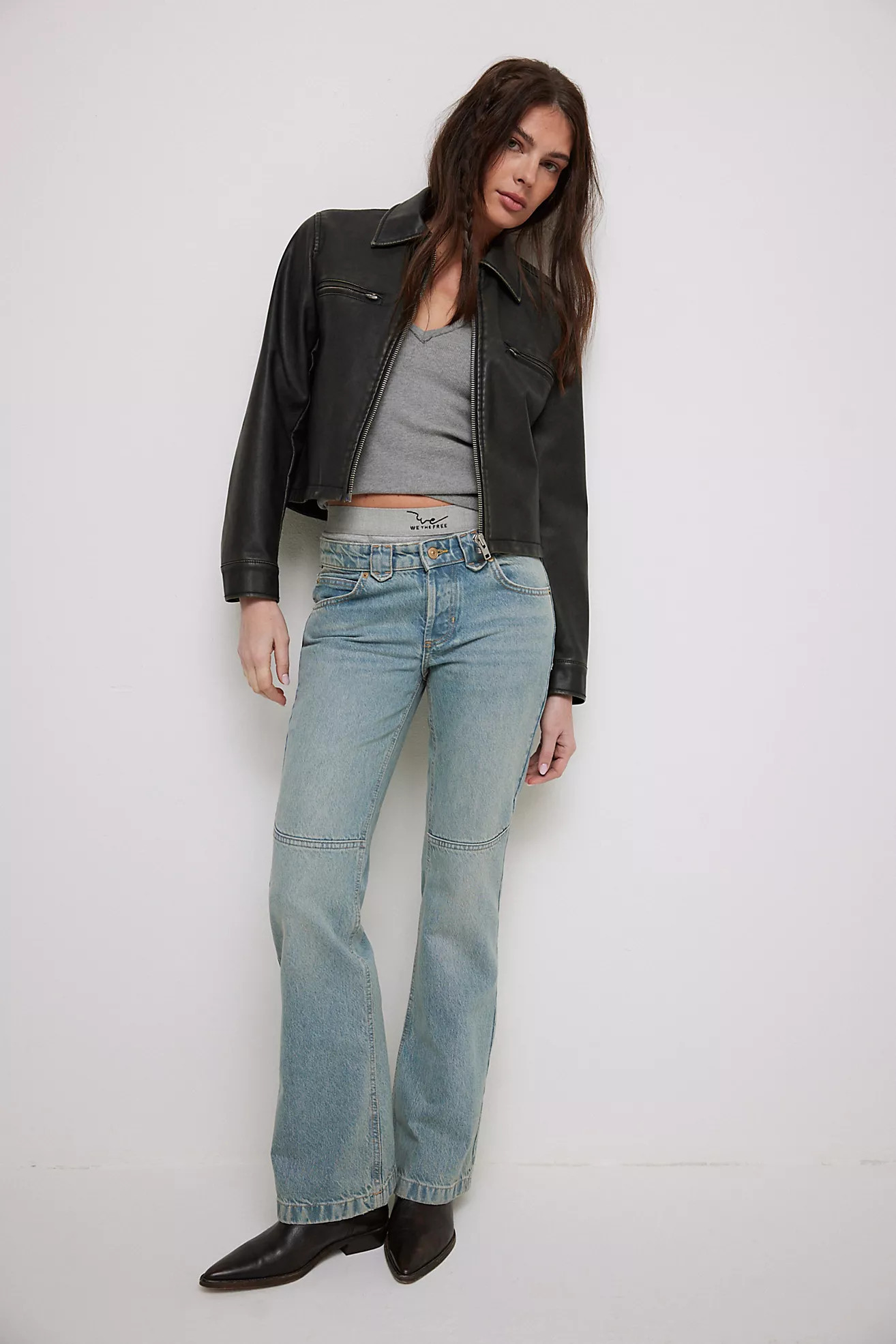 We The Free Flora Low-Rise Bootcut Jeans | Free People (Global - UK&FR Excluded)