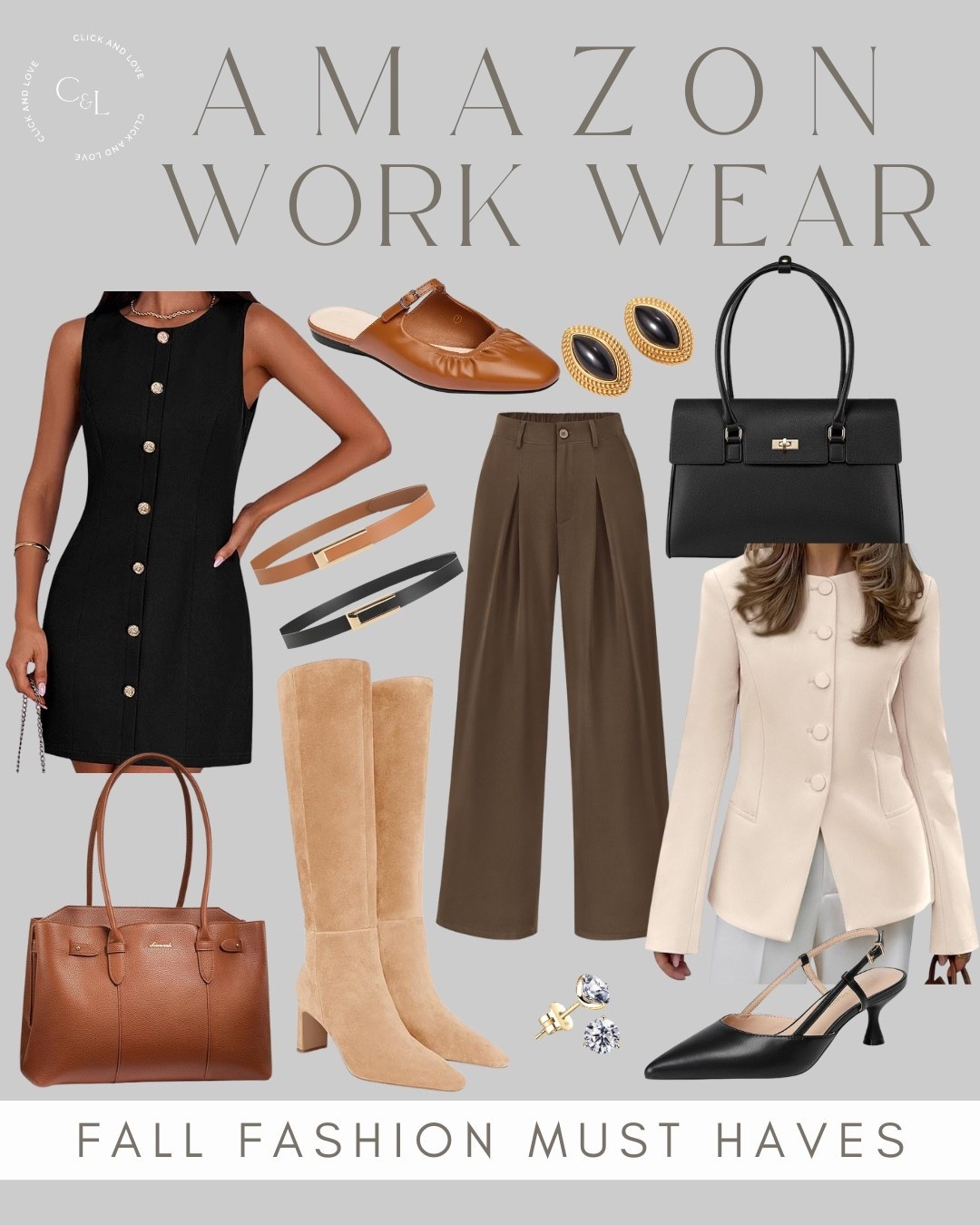 Fall work wear edit from Amazon! So many great pieces to take you from day to night🍁 

Fashion finds, found it on Amazon, Amazon fashion, sweaters, handbag, gifting, blazer, Amazon fashion, fashion, fashion finds, outfit, outfit inspiration, clothing, budget friendly fashion, wardrobe, fashion accessories,amazon, Amazon fashion, ootd, budget friendly clothing, affordable clothes, ballet flat, belt set, fall fashion, solid sweater, work wear, knit cardigan, women’s basics, closet staples, adorable fashion finds, affordable fashion, loungewear, travel style, handbag, tote, chunky earrings, statement earrings, faux diamond studs, kitten heels, work shoes, work heels, brown pants, work pants, tall boots, neutral boot, knee high boots, lady jacket, button front dress, mini dress, fall dress

#LTKFindsUnder50 #LTKStyleTip #LTKWorkwear
