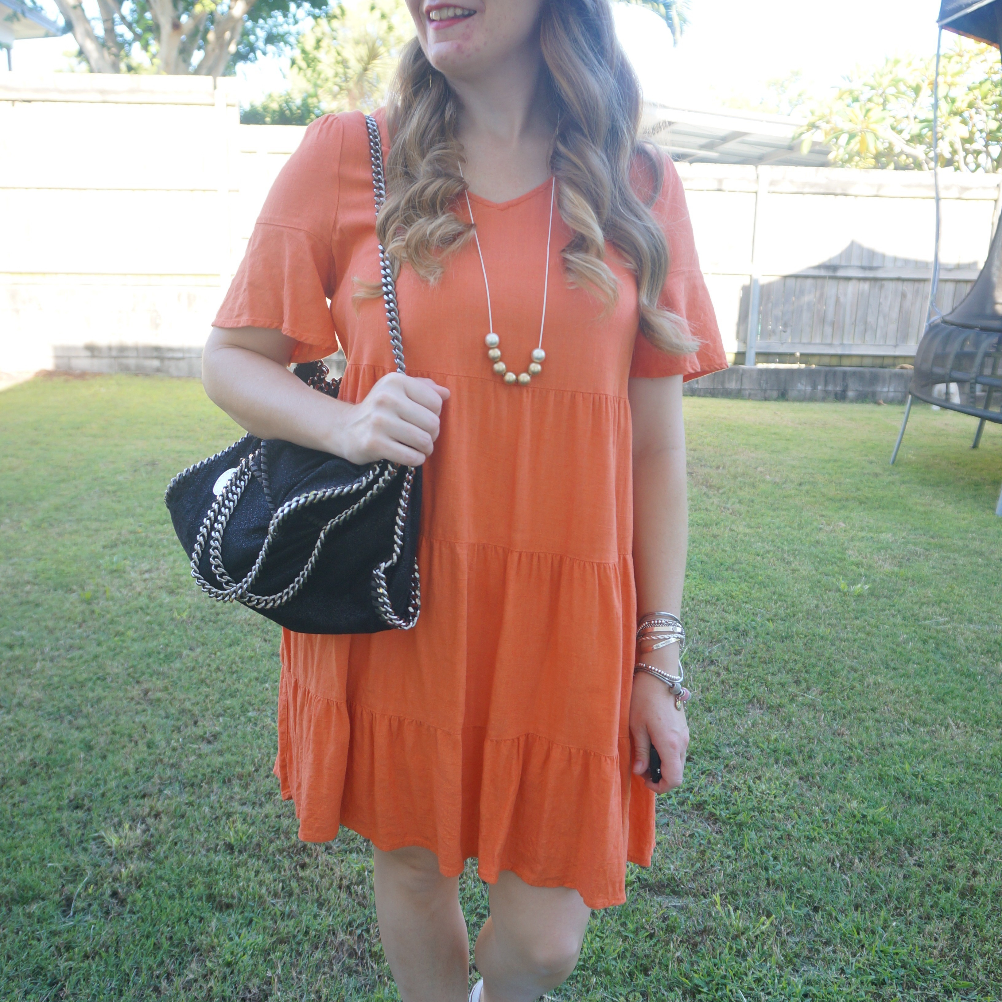 Jeanswest orange tiered linen dress with my thrifted Stella McCartney falabella bag 🧡

#LTKbag #LTKaustralia #LTKworkwear