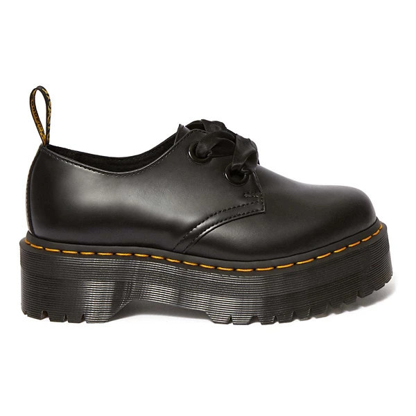 Women's Dr Martens Holly Platform Shoes 10 Black Buttero Leather | Scheels